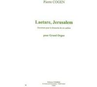 Partitions Classique Combre Cogen Pierre - Laetare, Jerusalem (Ouverture Pour Le Dimanche De Mi-Careme) - Orgue Orgue G