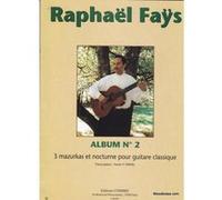 Partitions classique COMBRE FAYS RAPHAEL - ALBUM N°2 (3 MAZURKAS ET NOCTURNE) - GUITARE Guitare