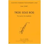 Partitions Classique Combre Goret Didier - Trois Sous Bois - 4 Saxophones Saxophone