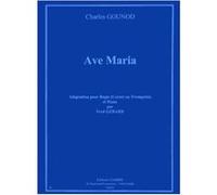 Partitions Classique Combre Gounod Charles - Ave Maria - Bugle (Cornet Ou Trompette) Et Piano Autres Cuivres G