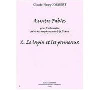 Partitions Classique Combre Joubert Claude-Henry - Fables (4) N.2 Le Lapin Et Les Pruneaux - Violoncelle Et Piano Violoncelle