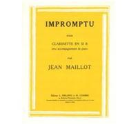 Partitions Classique Combre Maillot Jean - Impromptu - Clarinette Et Piano Clarinette