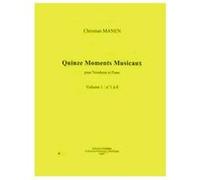 Manen - 15 Moments Musicaux Vol. 1 - Trombone et Piano