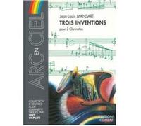 Partitions Classique Combre Mansart Jean-Louis - Inventions (3) - 2 Clarinettes Clarinette G