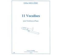 Partitions Classique Combre Milliere Gilles - Vocalises (11) - Trombone Et Piano Trombone