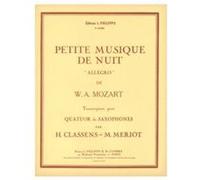 Partitions Classique Combre Mozart Wolfgang Amadeus - Petite Musique De Nuit : Allegro - 4 Saxophones Saxophone G