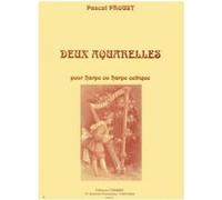 Partitions Classique Combre Proust Pascal - Aquarelles (2) - Harpe Ou Harpe Celtique Autres Cordes Pincées G