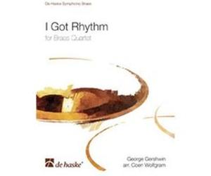 Partitions classique DEHASKE GERSHWIN GEORGE - I GOT RHYTHM FROM GIRL CRAZY - QUATUOR CUIVRES Ensemble vents
