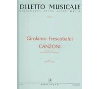 Partitions classique DOBLINGER FRESCOBALDI G. - CANZONI PER BASSO SOLO (BASSSTIMME UND GENERALBASS), HEFT 1 Viole de gambe G