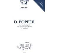 Partitions classique Dowani POPPER D. - EASY STUDIES OP.76 - VIOLONCELLE, PIANO Violoncelle