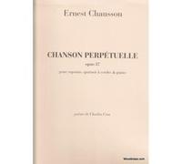 Partitions classique DURAND CHAUSSON E. - CHANSON PERPETUELLE, OPUS 37 - QUATUOR A CORDES Ensemble à cordes G