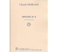 Partitions classique DURAND DEBUSSY CLAUDE - SONATE N°3 - VIOLON, PIANO Violon G