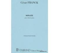Partitions classique DURAND FRANCK C. - SONATE - VIOLON ET PIANO Violon G