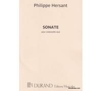 Partitions classique DURAND HERSANT P. - SONATE - VIOLONCELLE Violoncelle