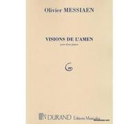 Partitions classique DURAND MESSIAEN O. - VISIONS DE L'AMEN - 2 PIANOS Piano G