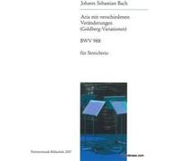 Partitions classique EDITION BREITKOPF BACH J.S. - ARIA MIT VERSCHIEDENEN VERANDERUNGEN (GOLDBERG VARIATIONEN) BWV 988 - STRING TRIO Musique de chambre G