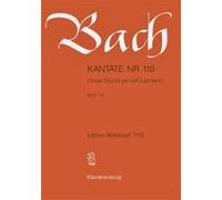 Partitions classique EDITION BREITKOPF BACH J.S. - KANTATE 110 UNSER MUND SEI - CHANT, CHOEUR, PIANO Choeur et ensemble vocal G