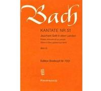 Partitions classique EDITION BREITKOPF BACH J.S. - KANTATE 51 JAUCHZET GOTT IN - SOPRANO, PIANO Soprano, piano