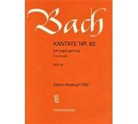 Partitions classique EDITION BREITKOPF BACH J.S. - KANTATE N°82 - ICH HABE GENUNG BWV 82 Voix solo, piano G