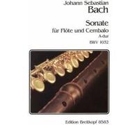 Partitions classique EDITION BREITKOPF BACH J.S. - SONATE A-DUR BWV 1032 - FLUTE, CLAVECIN Flûte traversière G