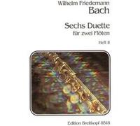 Partitions classique EDITION BREITKOPF BACH W.F. - 6 DUOS 2 FLUTES VOL.1 Flûte traversière