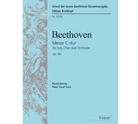 Partitions classique EDITION BREITKOPF BEETHOVEN L.V. - MESSE DO MAJEUR OP. 86 - CHANT, CHOEUR, PIANO Choeur et ensemble vocal