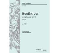 Partitions classique EDITION BREITKOPF BEETHOVEN L.V. - SYMPHONIE N°9 OP. 125 HYMNE A LA JOIE (FINAL) - CHANT, CHOEUR, PIANO Choeur et ensemble vocal G