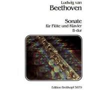 Partitions classique EDITION BREITKOPF BEETHOVEN LUDWIG VAN - SONATE B-DUR - FLUTE, PIANO Flûte traversière G