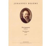 Partitions classique EDITION BREITKOPF BRAHMS J. - 3 INTERMEZZI OP. 117 - PIANO Piano