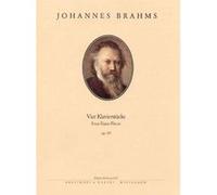 Partitions classique EDITION BREITKOPF BRAHMS J. - 4 PIECES POUR PIANO OP. 119 Piano G