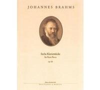 Partitions classique EDITION BREITKOPF BRAHMS J. - 6 PIECES POUR PIANO OP. 118 Piano G
