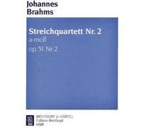 Partitions classique EDITION BREITKOPF BRAHMS J. - QUATUOR A CORDES OP. 51/2 EN LA MINEUR Musique de chambre G