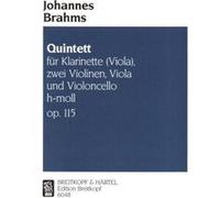 Partitions classique EDITION BREITKOPF BRAHMS J. - QUINTETTE SI B MINEUR OP. 115 CLAR., 2 VIOLONS., VIOLA & CELLO Musique de chambre G
