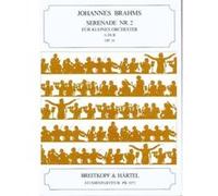 Partitions classique EDITION BREITKOPF BRAHMS J. - SERENADE NR. 2 A-DUR OP. 16 - PARTITION POCHE Format poche G