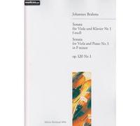 Partitions classique EDITION BREITKOPF BRAHMS J. - SONATE OP. 120/1 EN FA MINEUR - ALTO, PIANO Alto G
