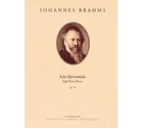 Partitions classique EDITION BREITKOPF BRAHMS JOHANNES - ACHT KLAVIERSTUCKE OP. 76 - PIANO Piano G