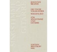 Partitions classique EDITION BREITKOPF BRAHMS JOHANNES - DEUTSCHE VOLKSLIEDER - VOICE, GUITAR Choeur et ensemble vocal G