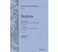 Partitions classique EDITION BREITKOPF BRAHMS JOHANNES - HAYDN-VARIATIONEN B-DUR OP.56A - CONDUCTEUR Format poche G