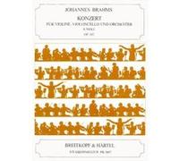 Partitions classique EDITION BREITKOPF BRAHMS JOHANNES - KONZERT A-MOLL OP. 102 - VIOLIN, CELLO, ORCHESTRA Grand format