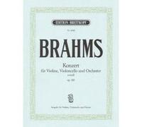 Partitions classique EDITION BREITKOPF BRAHMS JOHANNES - KONZERT A-MOLL OP. 102 - VIOLIN, CELLO, PIANO Ensemble mixte