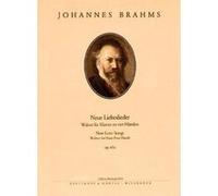 Partitions classique EDITION BREITKOPF BRAHMS JOHANNES - NEUE LIEBESLIEDER OP. 65A - PIANO Piano G