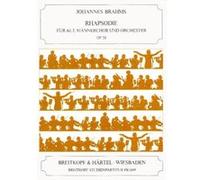 Partitions classique EDITION BREITKOPF BRAHMS JOHANNES - RHAPSODIE OP. 53 - ALTO VOICE, CHOIR, ORCHESTRA Grand format G