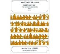 Partitions classique EDITION BREITKOPF BRAHMS JOHANNES - SERENADE NR. 1 D-DUR OP. 11 - ORCHESTRA Grand format