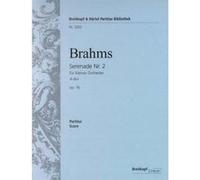 Partitions classique EDITION BREITKOPF BRAHMS JOHANNES - SERENADE NR. 2 A-DUR OP. 16 - ORCHESTRA Grand format