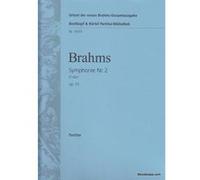Partitions classique EDITION BREITKOPF BRAHMS JOHANNES - SYMPHONIE NR. 2 - ORCHESTRA Grand format