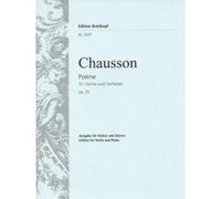 Partitions classique EDITION BREITKOPF CHAUSSON E. - POEME OP. 25 - VIOLON, PIANO Violon G