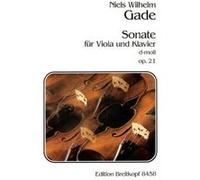 Partitions classique EDITION BREITKOPF GADE, NIELS WILHELM - SONATE, NR. 2 D-MOLL OP. 21 - VIOLA, PIANO Alto G