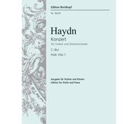 Partitions classique EDITION BREITKOPF HAYDN J. - CONCERTO POUR VIOLON EN DO MAJEUR HOB VIIA:1 - VIOLON, PIANO Violon G