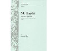 Partitions classique EDITION BREITKOPF HAYDN M. - REQUIEM SOLEMNE C-MOLL - CHANT, CHOEUR, PIANO Choeur et ensemble vocal G