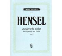 Partitions classique EDITION BREITKOPF HENSEL FANNY - AUSGEWAHLTE LIEDER, BAND 2 - VOICE, PIANO Choeur et ensemble vocal G